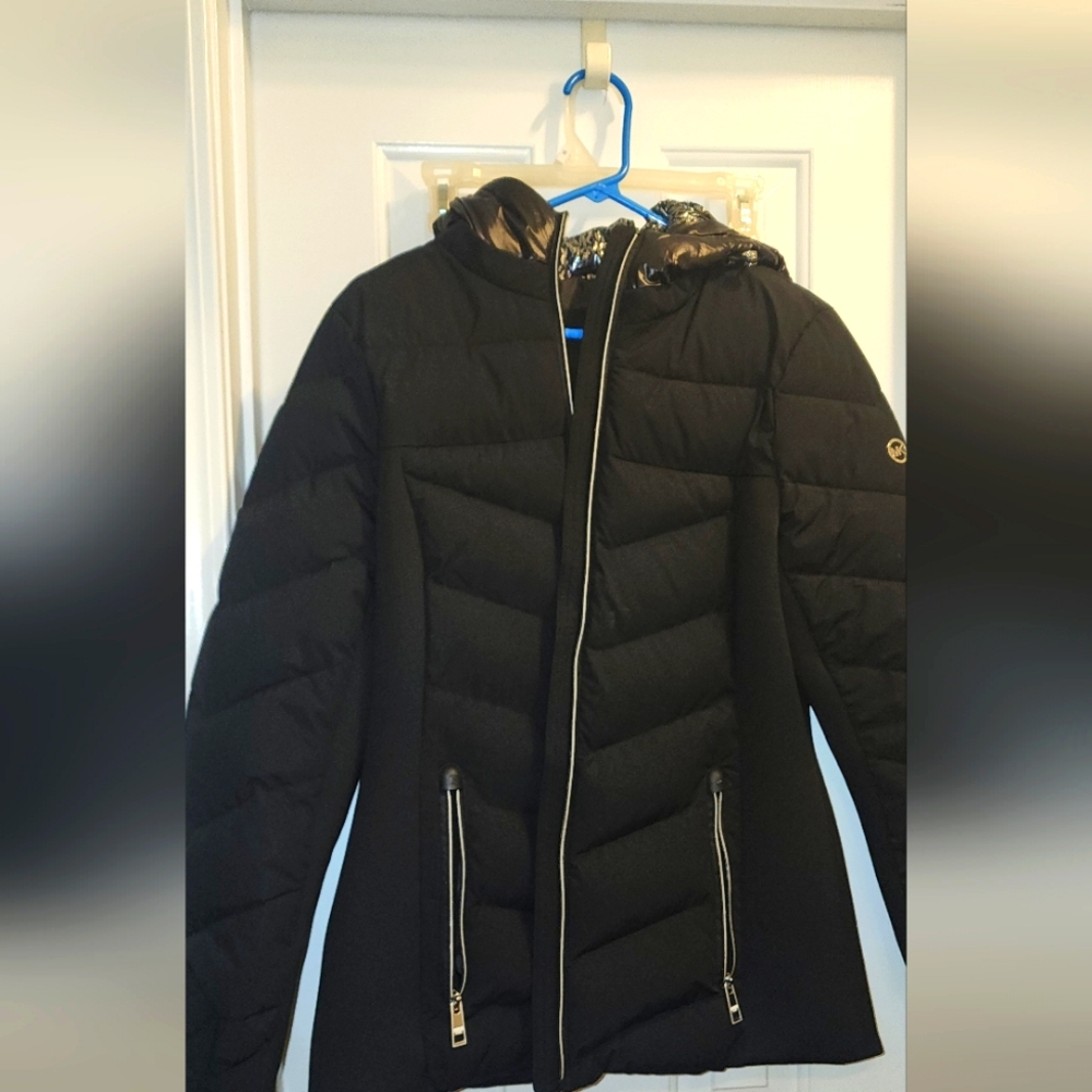 Womens Michael Kors puffer coat with hood
